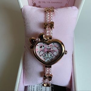 MY MELODY 💛 shaped Wristband Watch Rose Gold